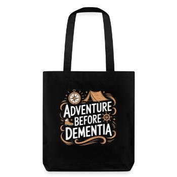 L’aventure avant la démence Randonnée Camping en plein air - Tote bag épais recyclé Stanley/Stella - noir - Dos