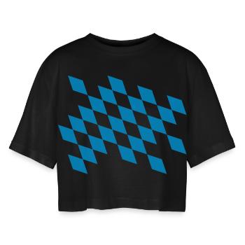 État libre de Bavière couleurs - T-shirt court oversize Femme - noir - Devant - AI Model Female 172 light (172cm)