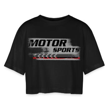 Sports Mécaniques - T-shirt court oversize Femme - noir - Devant - AI Model Female 172 light (172cm)