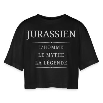 Jurassien Homme mythe - T-shirt court oversize Femme - noir - Devant - AI Model Female 172 light (172cm)