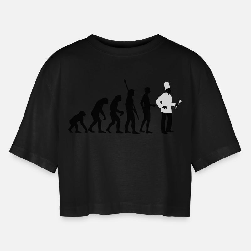 evolution_koch_2c - T-shirt court oversize Femme - noir