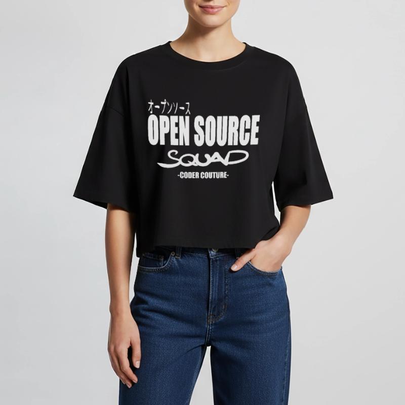 LUZILLION CODER COUTURE, PARTISAN DE L’OPEN SOURCE T-shirt court oversize Femme