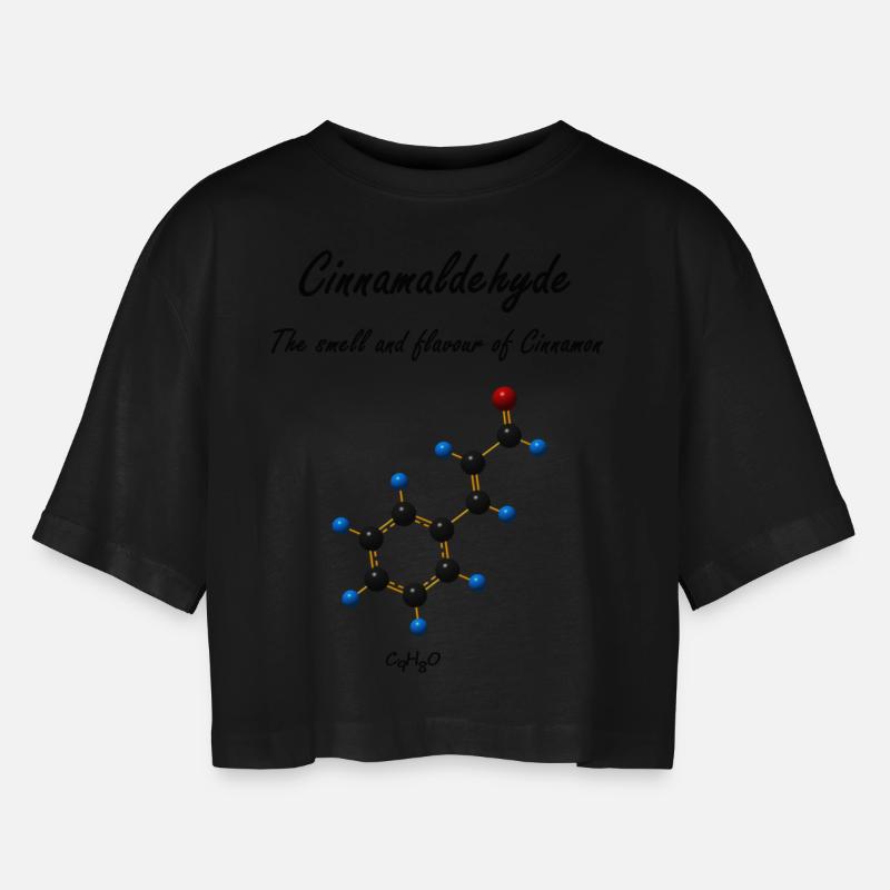 Science - Women’s Oversized Cropped T-Shirt - black