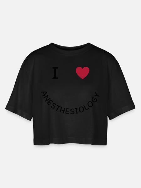 anesthesia - Women’s Oversized Cropped T-Shirt - black