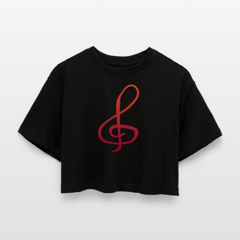 nøgle Oversize cropped T-shirt til damer