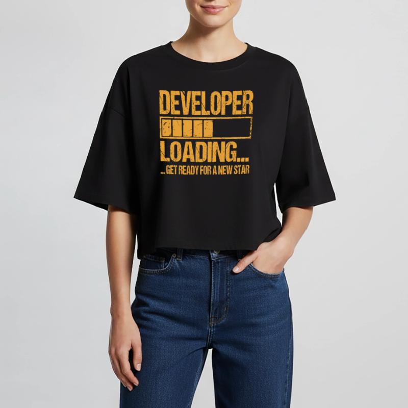 Developer loading Developer Training Women’s Oversized Cropped T-Shirt