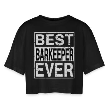 Meilleur barman de tous les temps Barkeeper Gift - T-shirt court oversize Femme - noir - Devant - AI Model Female 172 light (172cm)