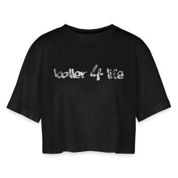 Basket-ball Basketball Basket - T-shirt court oversize Femme - noir - Devant - AI Model Female 172 light (172cm)