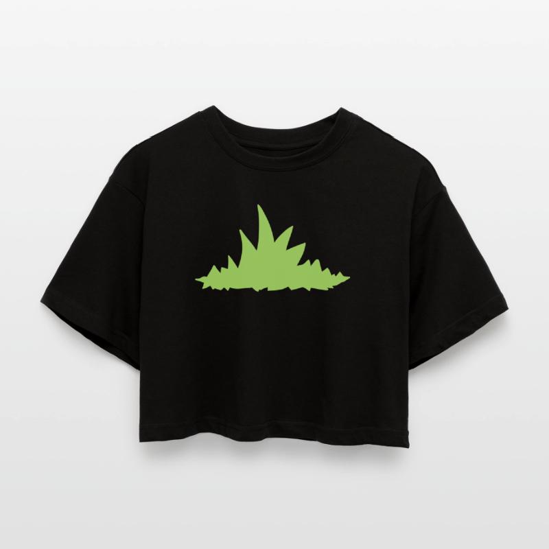 Grass Women’s Oversized Cropped T-Shirt