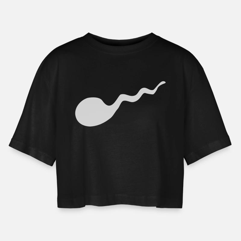 Seed - Women’s Oversized Cropped T-Shirt - black