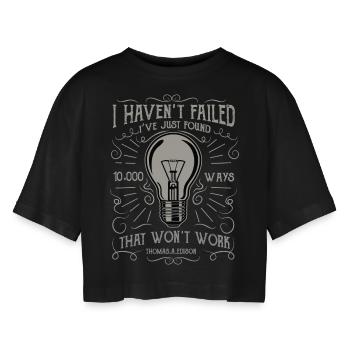 10000 façons par Edison - T-shirt court oversize Femme - noir - Devant - AI Model Female 172 light (172cm)