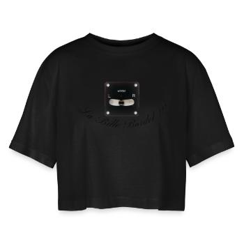 La bille bordel - T-shirt court oversize Femme - noir - Devant - AI Model Female 172 light (172cm)