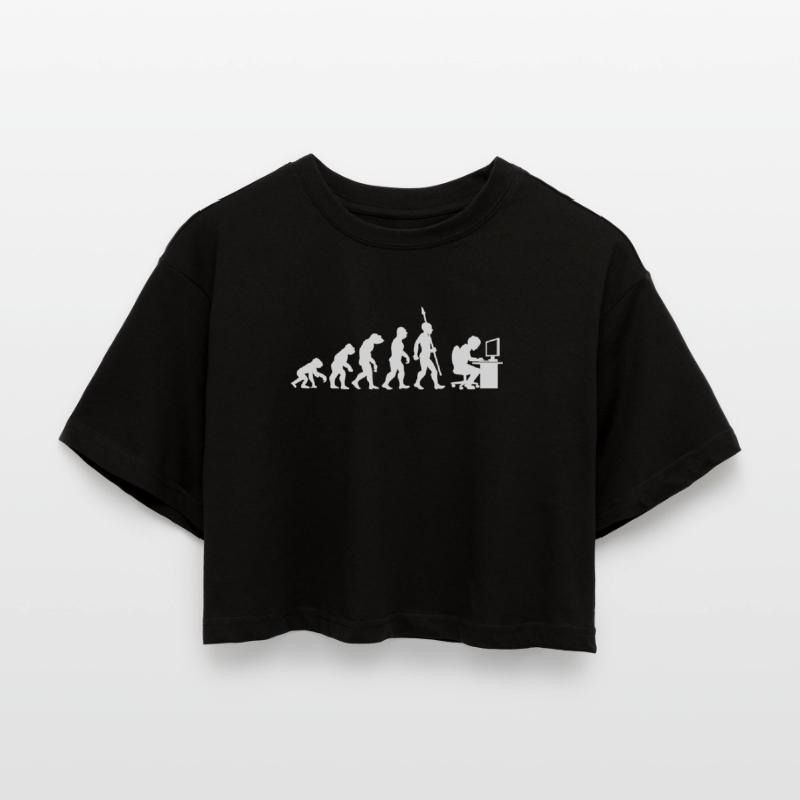Informatique PC Evolution Programmeur Informatien T-shirt court oversize Femme