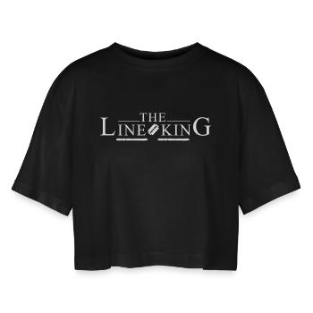 La cocaïne Line King - T-shirt court oversize Femme - noir - Devant - AI Model Female 172 light (172cm)
