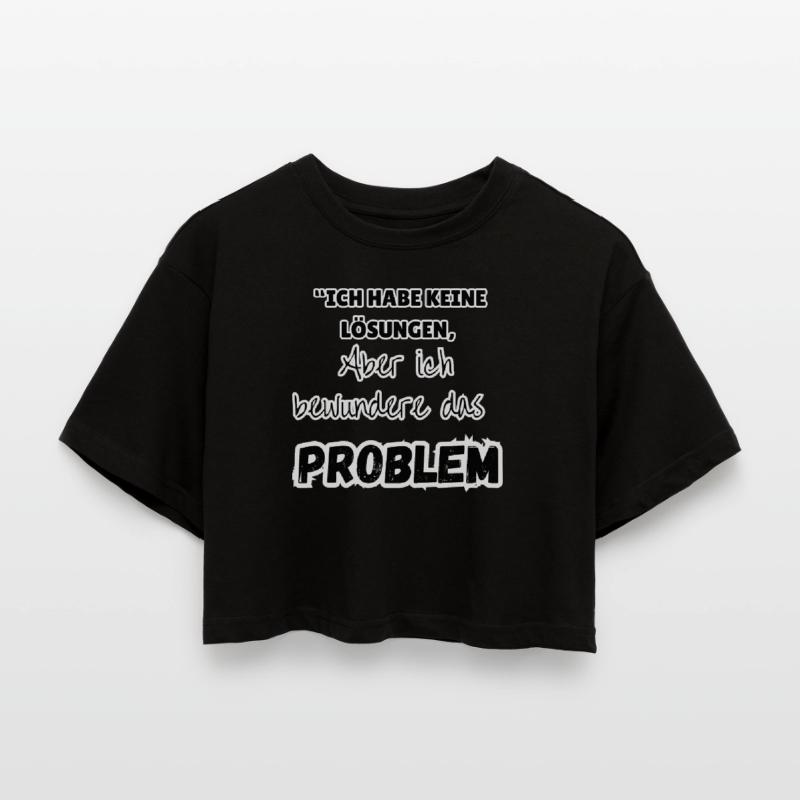 "Problem solution" Women’s Oversized Cropped T-Shirt