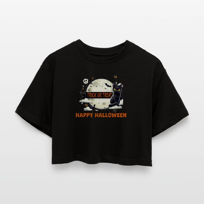 SÜßES ODER SAURES Frauen Oversized Cropped T-Shirt