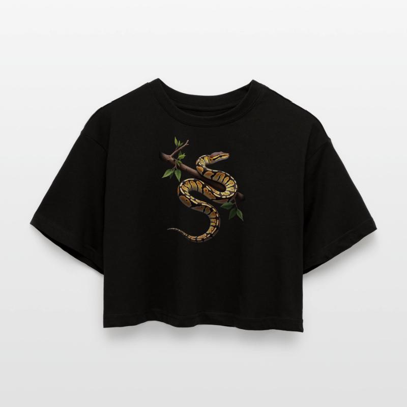 Roi Python Serpents Amoureux Terrarium Python T-shirt court oversize Femme
