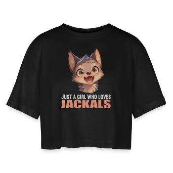 Chacals Chacal - T-shirt court oversize Femme - noir - Devant - AI Model Female 172 light (172cm)