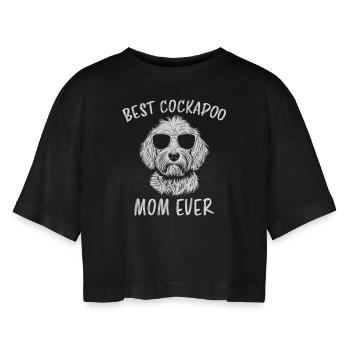 Cockapoo disant maman drôle Cockapoo cadeau - T-shirt court oversize Femme - noir - Devant - AI Model Female 172 light (172cm)