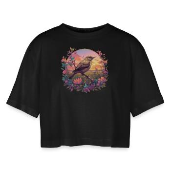Rossignols Rossignol - T-shirt court oversize Femme - noir - Devant - AI Model Female 172 light (172cm)