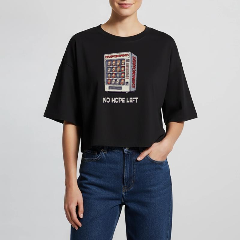Plus d’espoir – Que des déceptions dans la machine T-shirt court oversize Femme