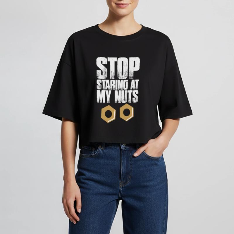 Plateforme constructio de construction d’échafaudage T-shirt court oversize Femme