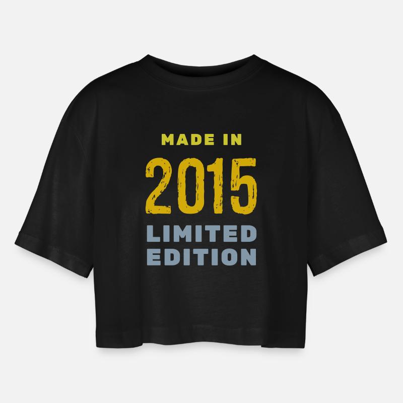 2015 - Women’s Oversized Cropped T-Shirt - black