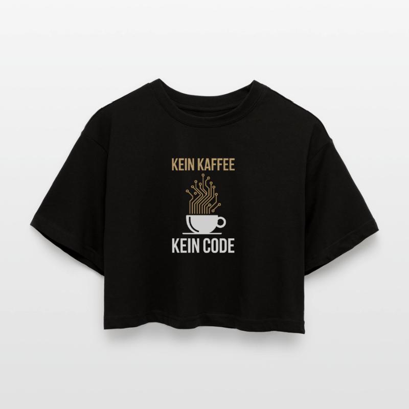 No Coffee No Code Programmeur Informaticien T-shirt court oversize Femme