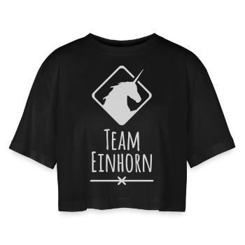 L’équipe Licorne fantastique créatures licornes - T-shirt court oversize Femme - noir - Devant - AI Model Female 172 light (172cm)