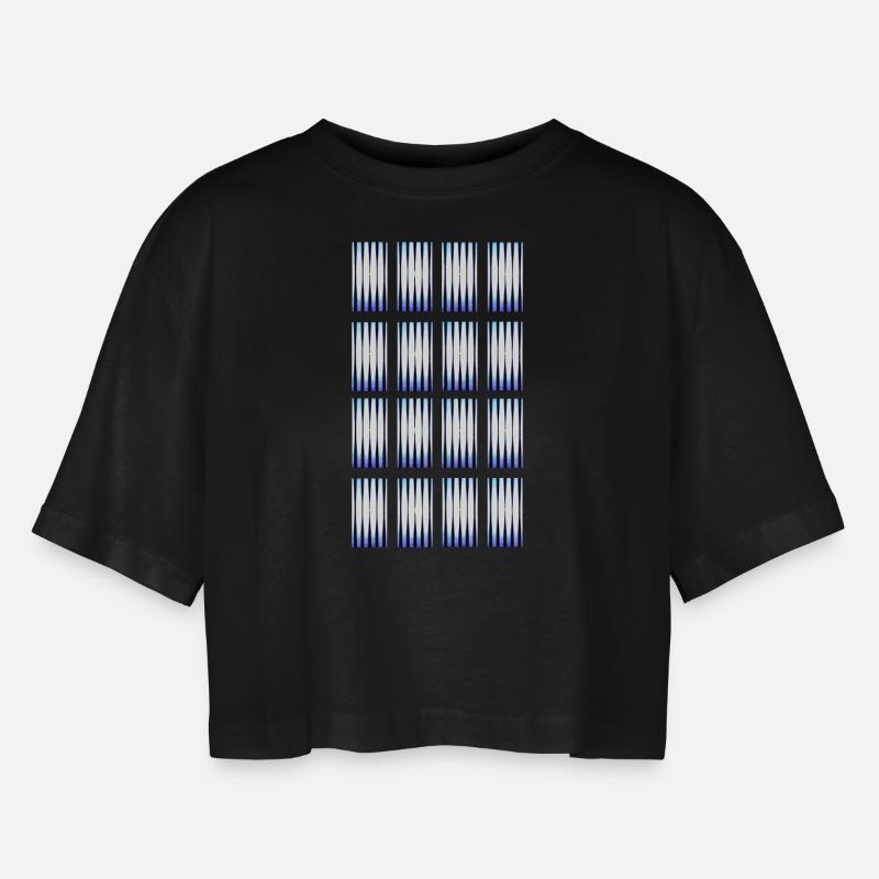 Hypnotic shades - Women’s Oversized Cropped T-Shirt - black