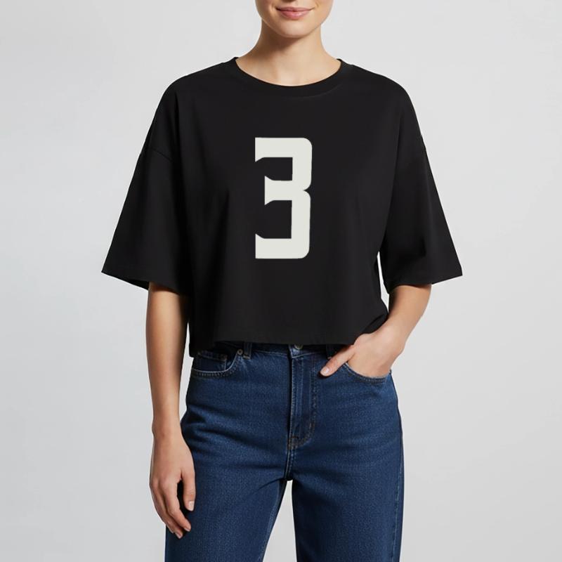 3 Women’s Oversized Cropped T-Shirt