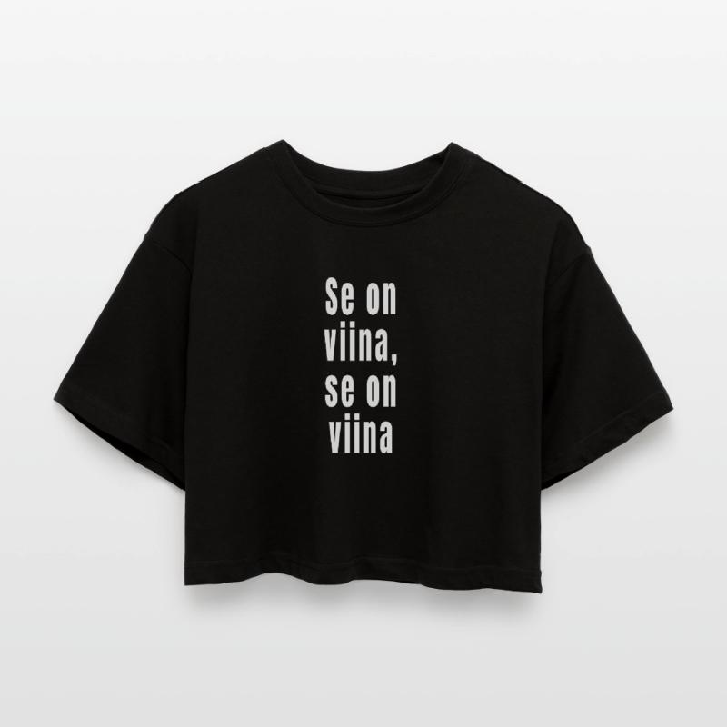 C’est de l’alcool, c’est de l’alcool T-shirt court oversize Femme