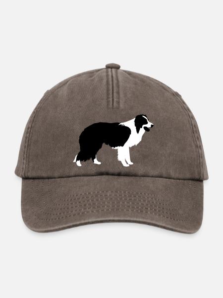 Border Collie - Relaxed Vintage Cap - Vintage Braun
