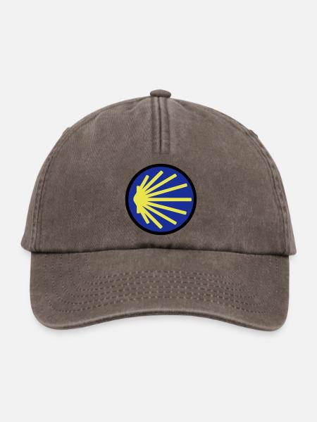jakobsweg rund - Relaxed Vintage Cap - Vintage Braun