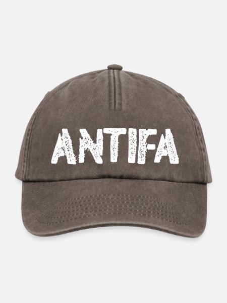Antifa - Relaxed Vintage Cap - Vintage Braun