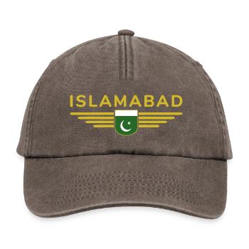 Islamabad Design – Style de la capitale - Casquette vintage décontractée - marron vintage - Devant