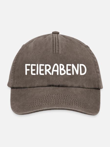 Feierabend Party Feiern Arbeitstier - Relaxed Vintage Cap - Vintage Braun