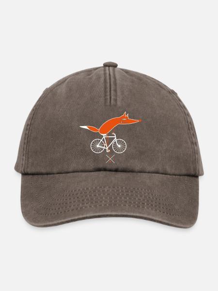Schlauer Fahrradfahrer (b) - Relaxed Vintage Cap - Vintage Braun