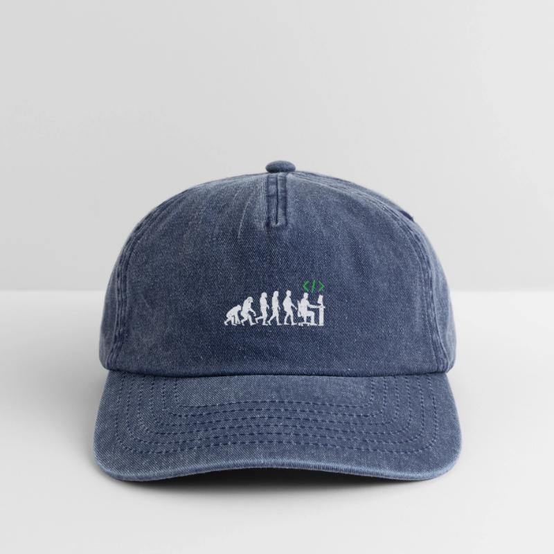 Programmierer Evolution geschenk coder java c++ Relaxed Vintage Cap