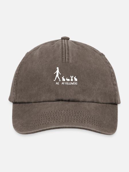 Ich Meine Follower Kaninchen Hasen Züchter Hase - Relaxed Vintage Cap - Vintage Braun