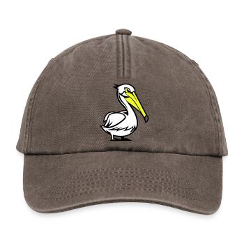 Pelikan Comic - Relaxed Vintage Cap - vintage brown - Front