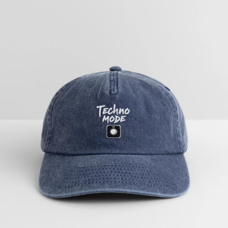 Techno Mode On Techno Techno Music Techno Relaxed Vintage Cap