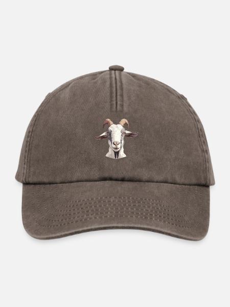 Ziegen Ziege - Relaxed Vintage Cap - Vintage Braun