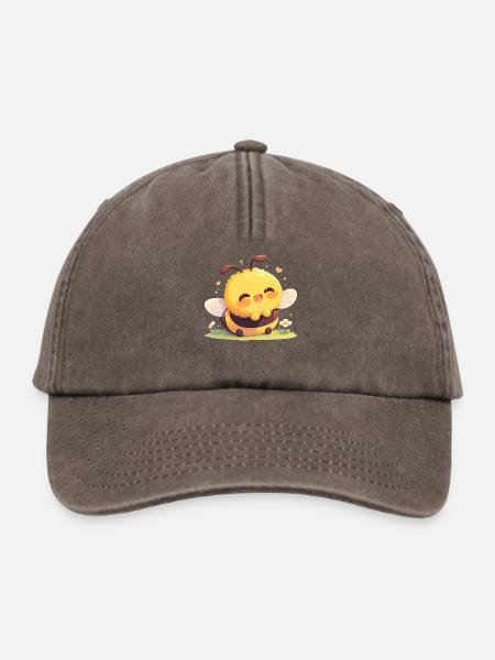 Bienen Biene - Relaxed Vintage Cap - Vintage Braun