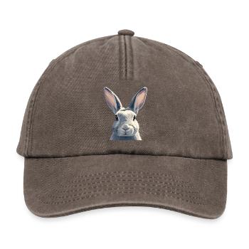 Hasen Hase - Relaxed Vintage Cap - Vintage Braun - Vorne