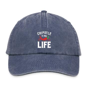 Chilli Chipotle Chili Pepper Jalapeno Hot Chili - Relaxed Vintage Cap - vintage denim - Front