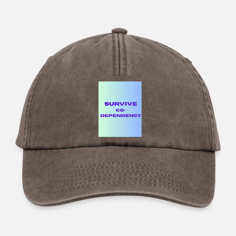 SURVIVE co dependency - Casquette vintage décontractée - marron vintage
