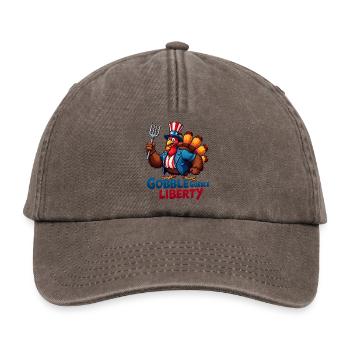 Gobble Gobble Liberty - Relaxed Vintage Cap - vintage brown - Front