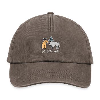 Hütehunde Hunde mit Hut Huetehund - Relaxed Vintage Cap - Vintage Braun - Vorne