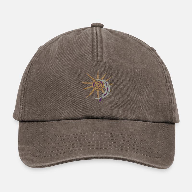 sun and moon - Relaxed Vintage Cap - Vintage Braun